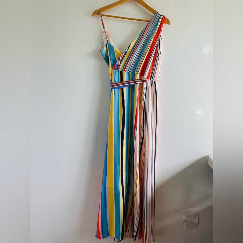NWT Lovers + Friends Women Montague Maxi Wrap Rainbow Dress Size XS - Picture 4 of 14